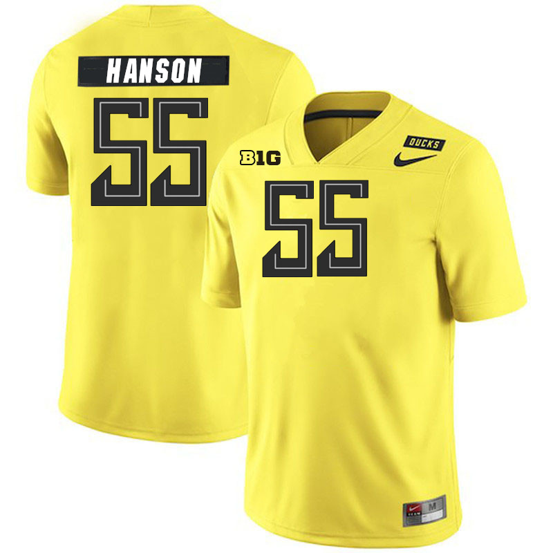 Jake Hanson Oregon Jersey,Oregon Ducks Football Uniforms Youth-Alternate Yellow